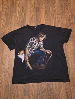 Keith Urban 2009 Escape Together World Tour Concert T-Shirt Control Black 2Xl